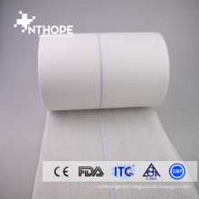 Pure white X-ray detectable thread medical gauze roll